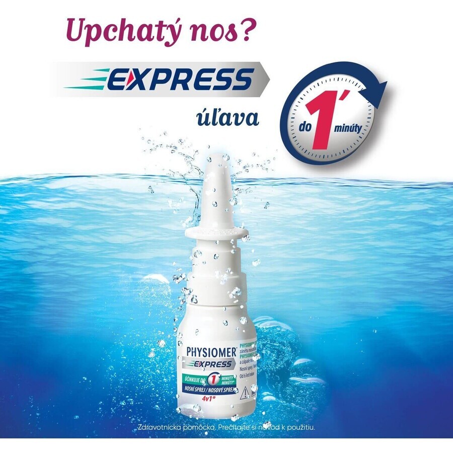 Physiomer Express hypertonic nasal spray 20 ml