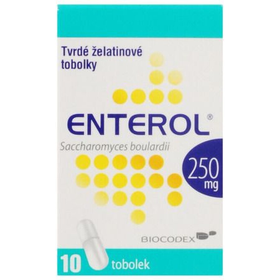 Enterol para la diarrea 10 cápsulas