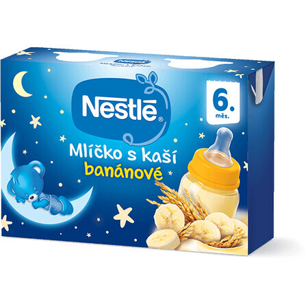 Nestlé Melk met geprakte banaan 6 maanden 2 x 200 ml