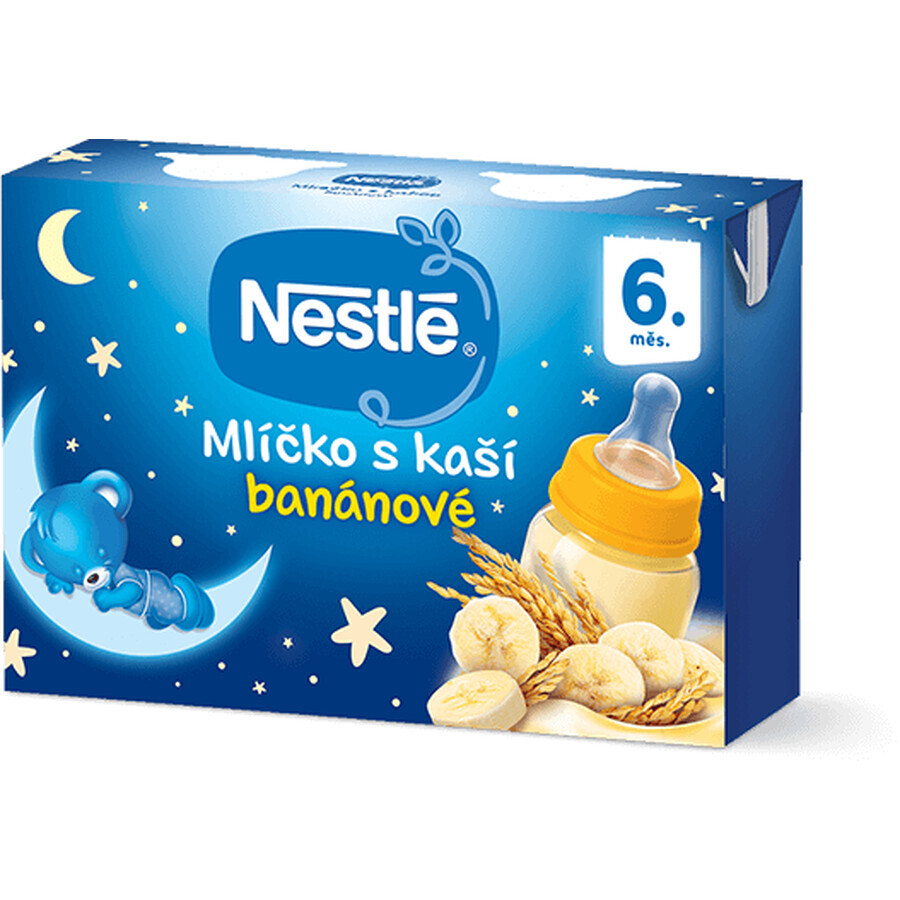 Nestlé Melk met geprakte banaan 6 maanden 2 x 200 ml