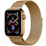 Coteetci curea magnetică din oțel pentru Apple Watch 42/44mm aur