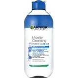 Garnier Skin Naturals Agua micelar nutritiva de doble fase para ojos sensibles, 400 ml