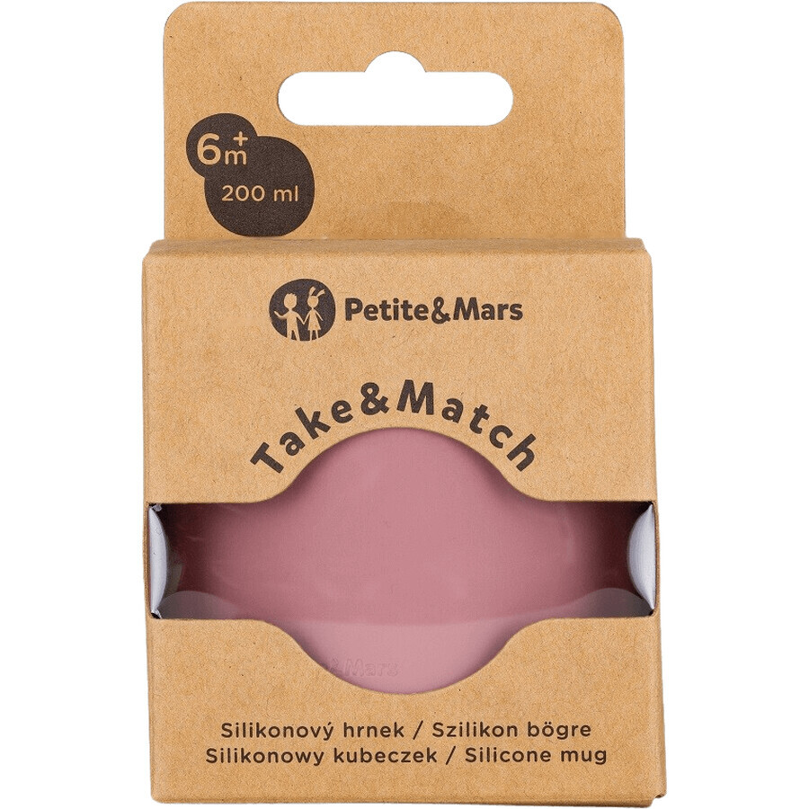 Petite&Mars Take&Match Silikonbecher Dusty Rose 6m+ 200 ml