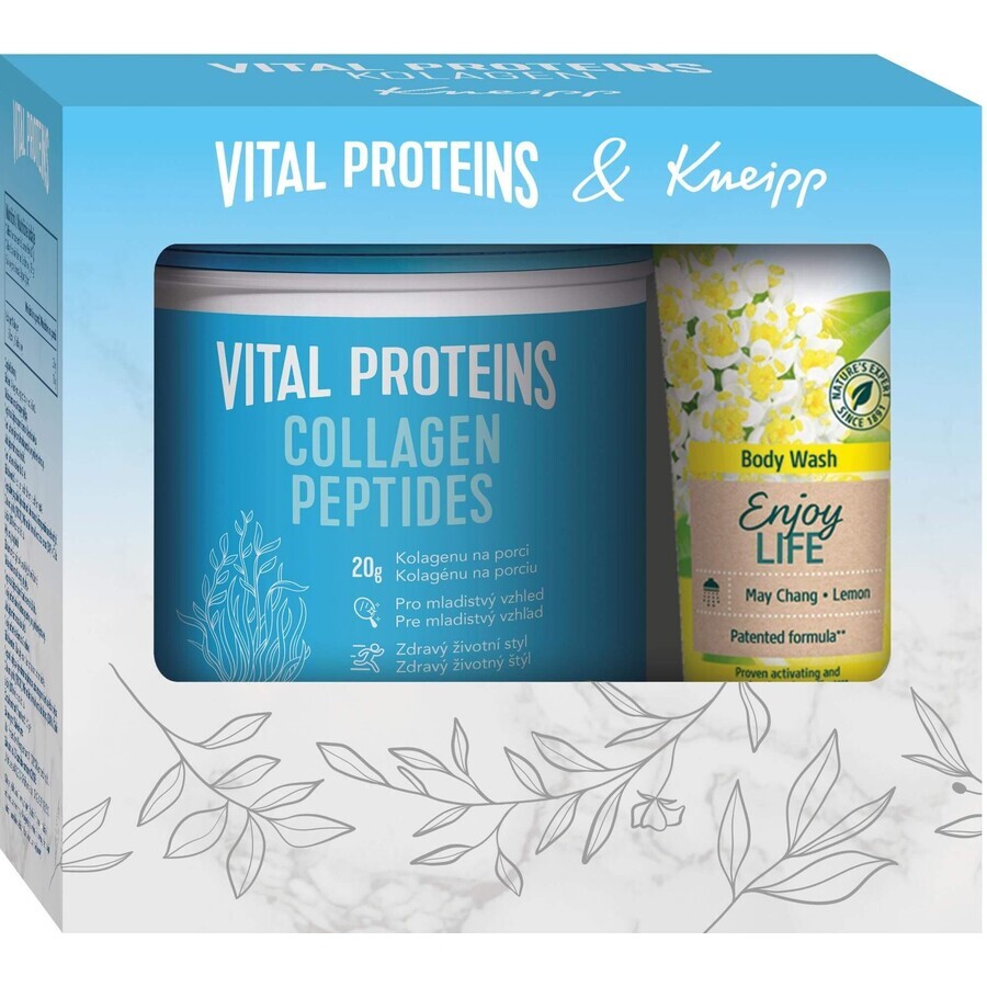 Pachet cadou Vital Proteins Peptide de colagen 567g + gel de duș Kneipp 200ml