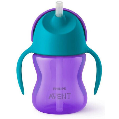 Philips Avent Cană cu pai de la 9 luni cu mânere fată 200 ml