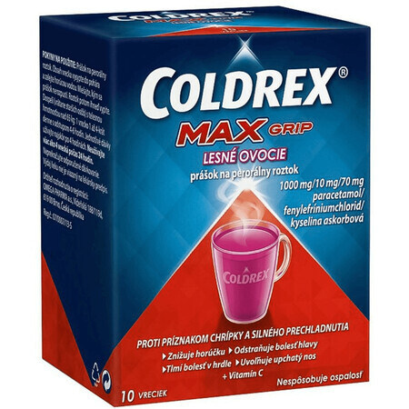 Coldrex Coldrex 10 pliculețe fructe de pădure 10 pliculețe