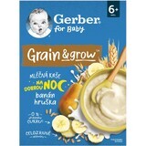 Gerber Overnight terci de lapte cu grâu și ovăz banană și pară 200 g