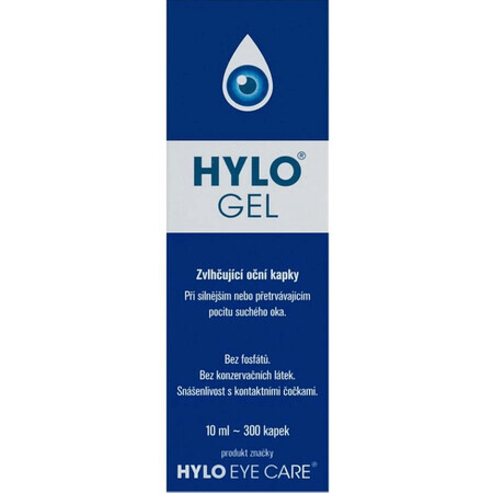 Hylo Eye Care Hylo Gel, Picături de ochi pentru împrospătarea ochilor obosiți 10 ml