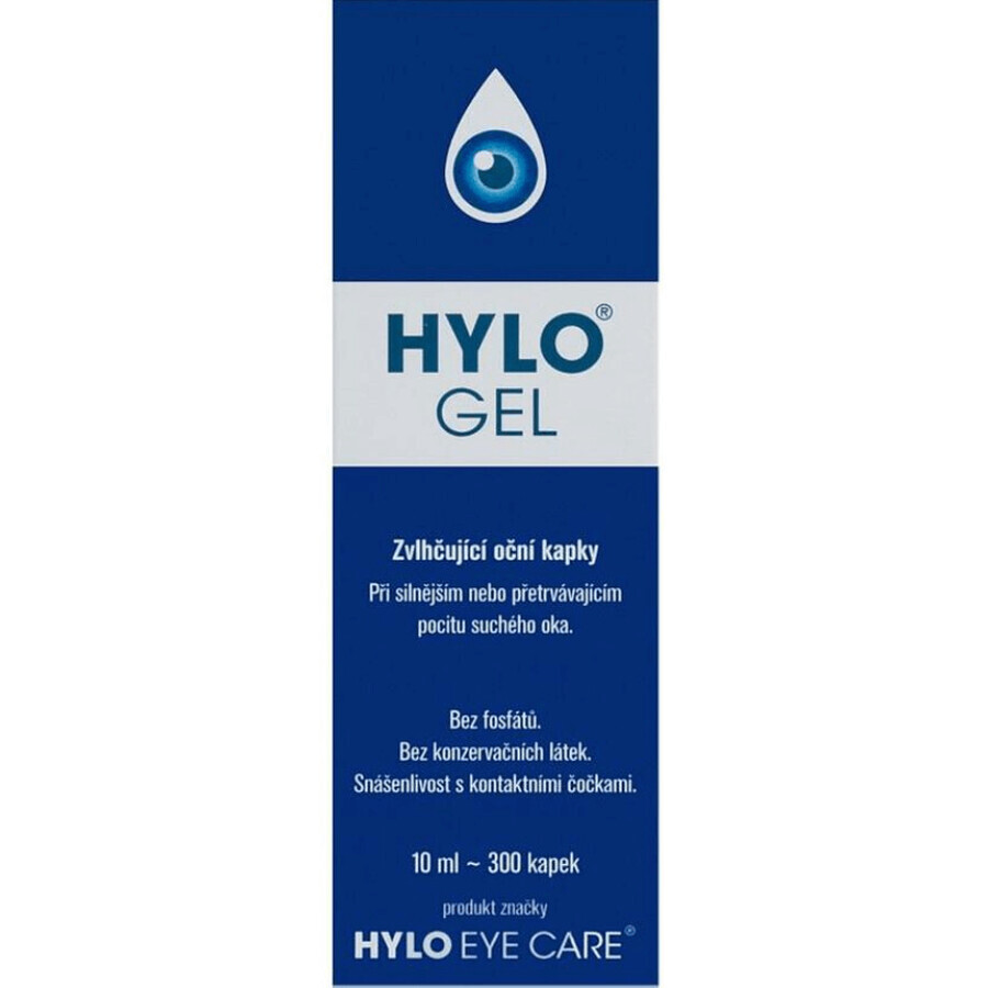 Hylo Eye Care Hylo Gel, Picături de ochi pentru împrospătarea ochilor obosiți 10 ml