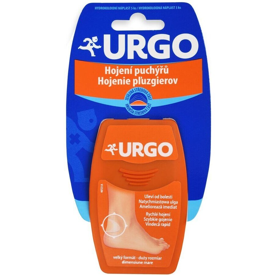 Urgo Blister healing patches like a transparent second skin 7,2 x 4,3 cm 5 pcs