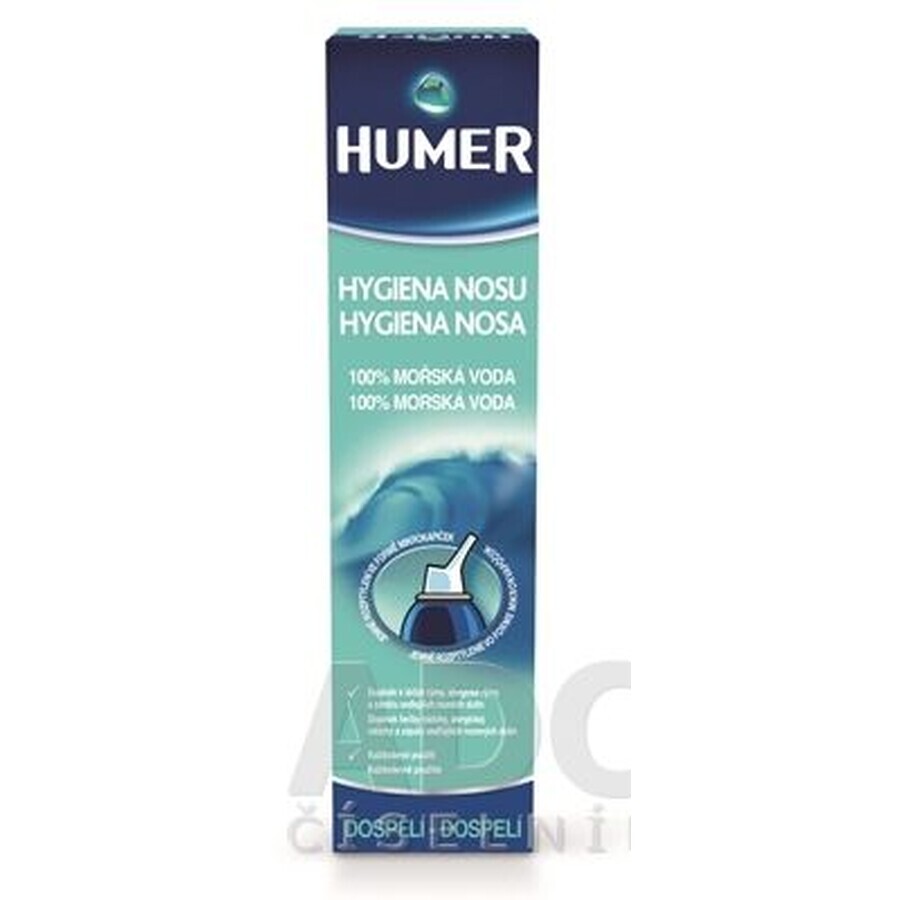 HUMER NASAL HYGIENA Nasenspray 100% Meerwasser, für Erwachsene, 1x150 ml 150 ml