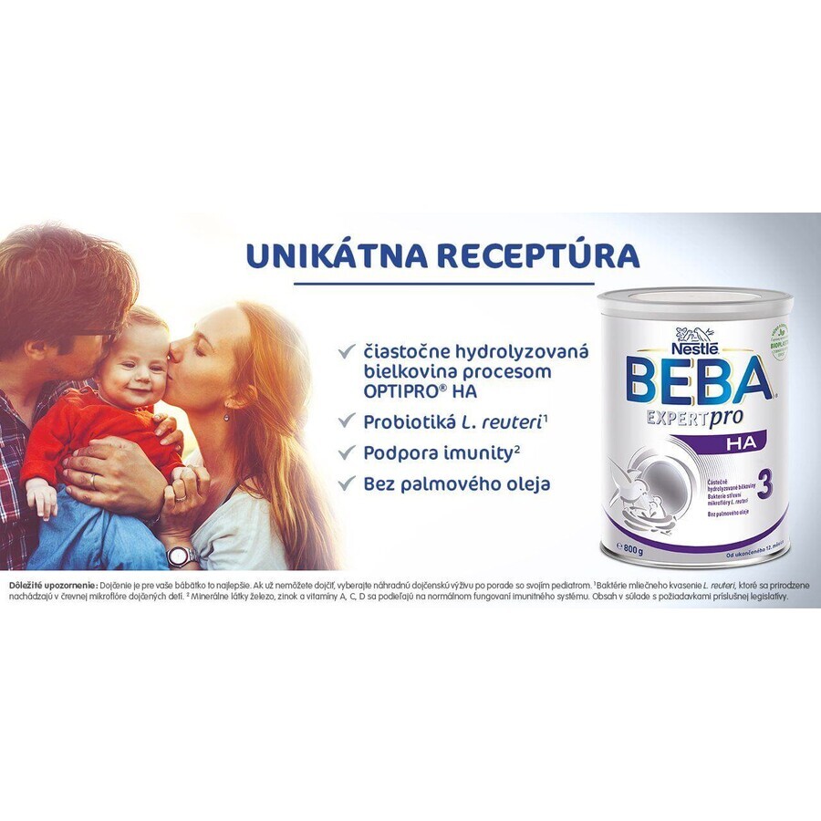 Nestlé Beba ExpertPro HA 3 Lapte pentru copii mici 800 g