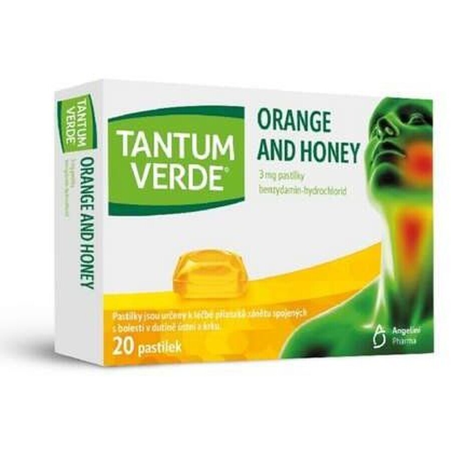 Tantum Vert Orange et Miel 20 comprimés