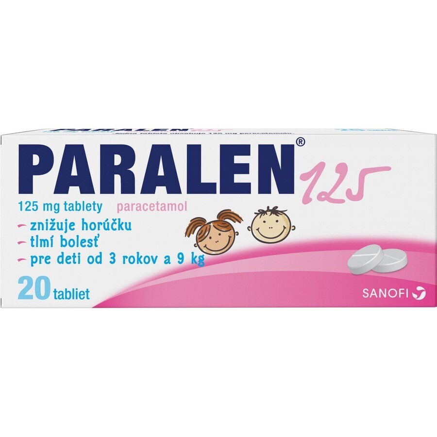 Paralen ® 125 mg, 1 x 20 comprimate