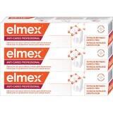 Elmex Anti-Caries Protection Professional pastă de dinți 3 x 75 ml