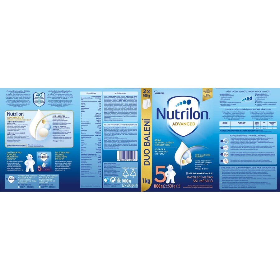 Nutrilon 5 lait en poudre pour nourrissons 1000 g