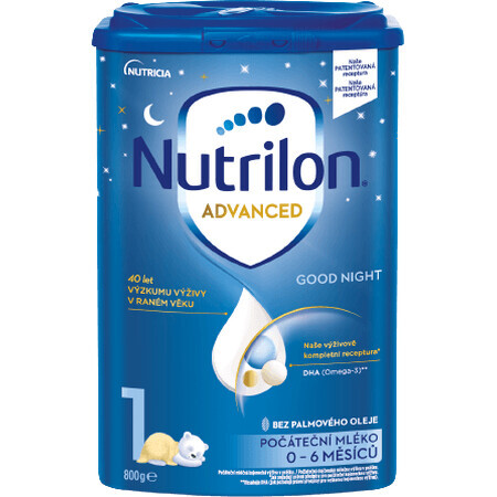 Nutrilon 1 Advanced Good Sleep formulă de lapte praf pentru o noapte bună 800 g