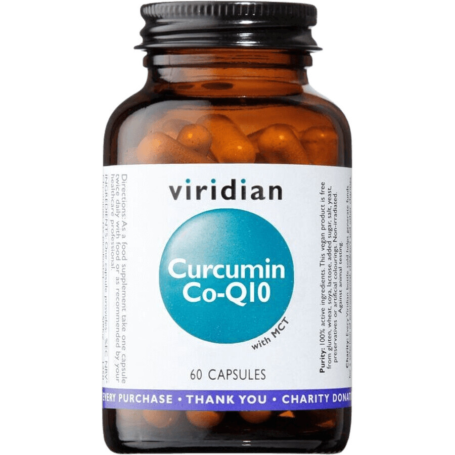 Viridian Curcumin și Coenzima Q10 60 capsule