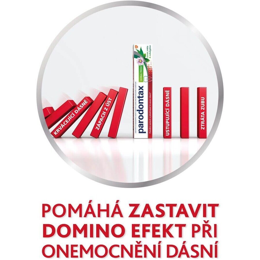 Parodontax Pastă de dinți proaspătă pe bază de plante 3 x 75 ml