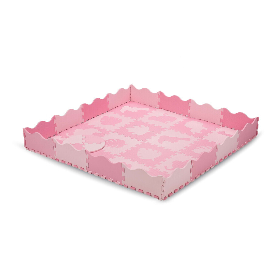 MoMi ZAWI 16 Stück rosa Schaumstoff-Puzzle Spielmatte