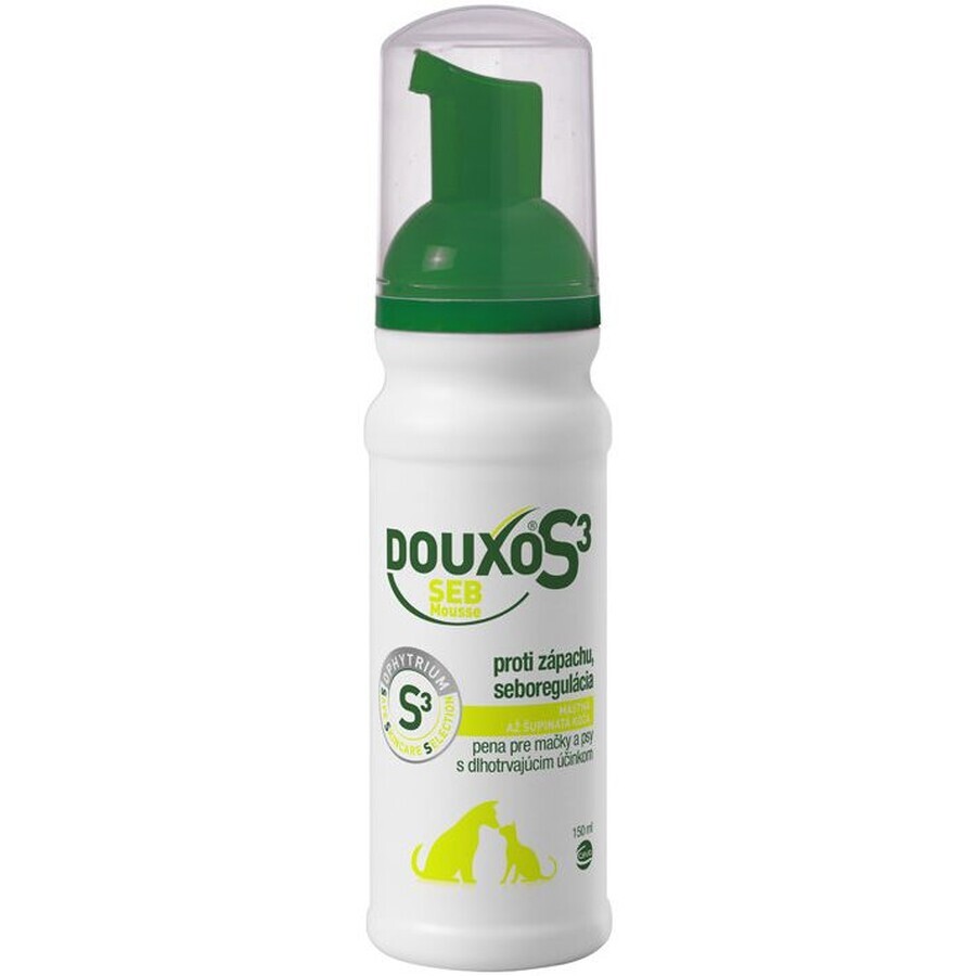 Douxo S3 Spumă Seb pentru câini și pisici, 150 ml