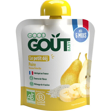 Good Goût Petit déjeuner aux poires de 6 mois BIO 70 g