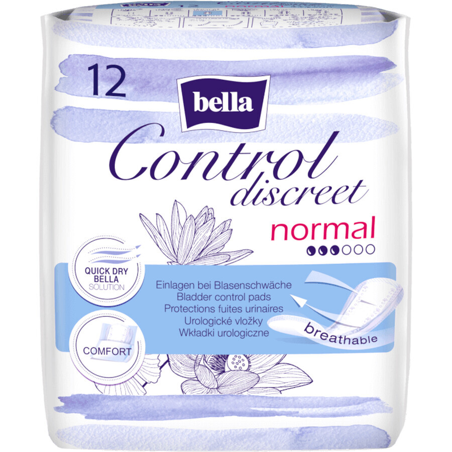 Bella Control Discreet Pads urologice normale 12 buc