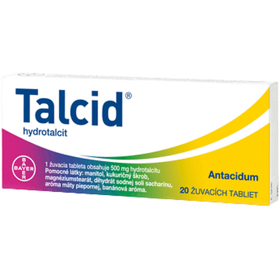 Talcid mnd 500 mg 20 comprimate