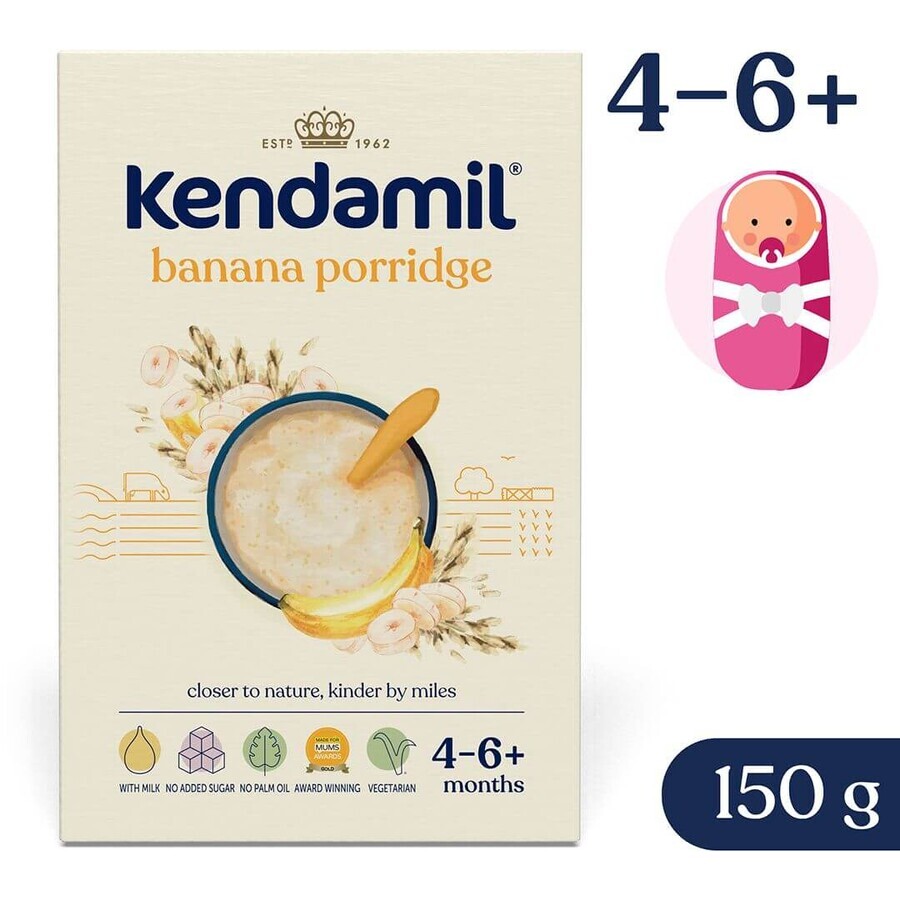 Kendamil Terci de lapte cu banane 4m+ 150 g