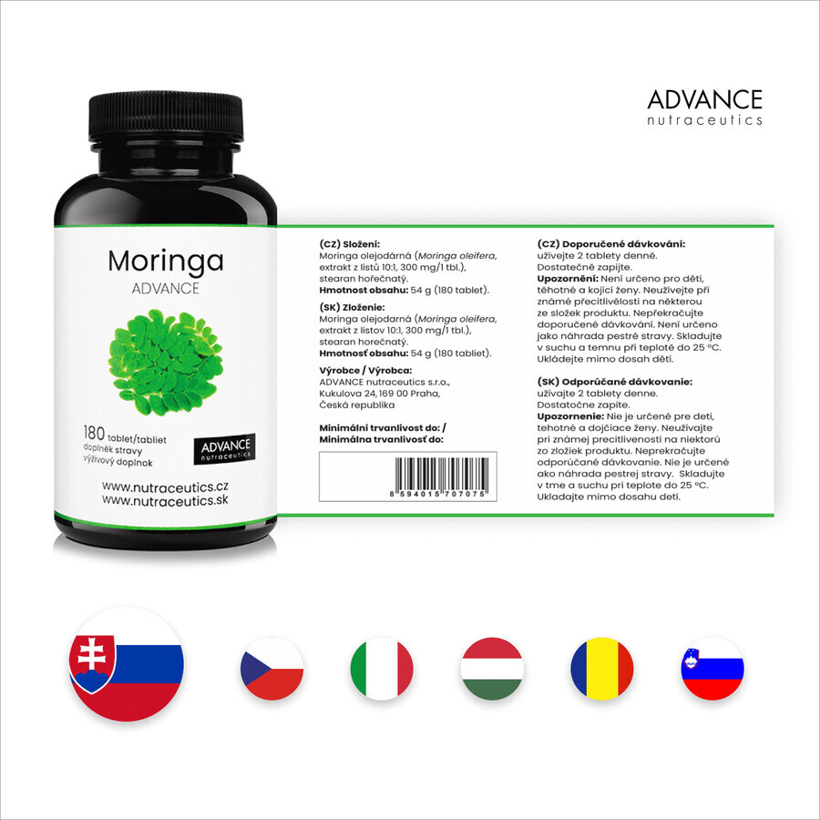 Advance Moringa, 180 comprimate