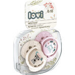 LOVI Dynamic Soothing Soother WILD SOUL, pentru fete 6-18m 2 buc