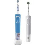 Oral-B Family - Vitality Pro Protect X D103 alb + D100 înghețat