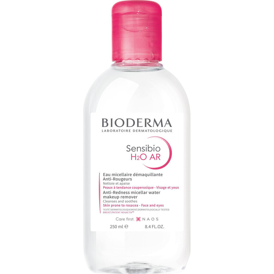 Bioderma Sensibio H2O AR micellar water for sensitive skin with redness 250 ml