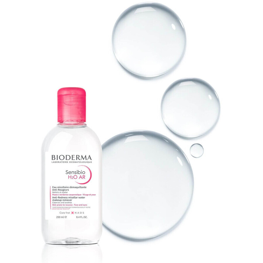 Bioderma Sensibio H2O AR micellar water for sensitive skin with redness 250 ml