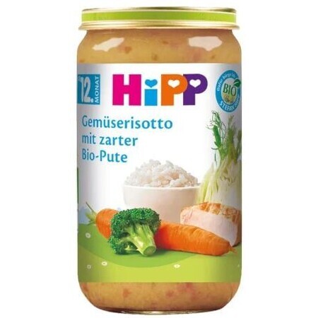 HiPP BIO Risotto de verduras con carne de pavo 250 g