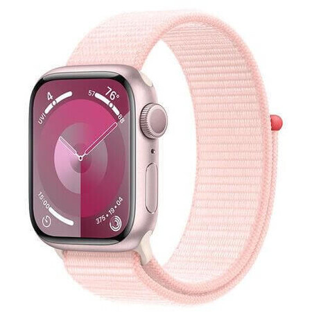 Apple Watch Series 9 GPS 41 mm, cassa in alluminio con cinturino sportivo, rosa