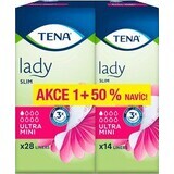 Tena Lady Slim Ultra Mini Compresas para la incontinencia 42 unidades