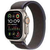 Apple Watch Ultra 2 GPS + Cellular, carcasă din titan de 49 mm cu buclă Blue/Black Trail Loop - M/L