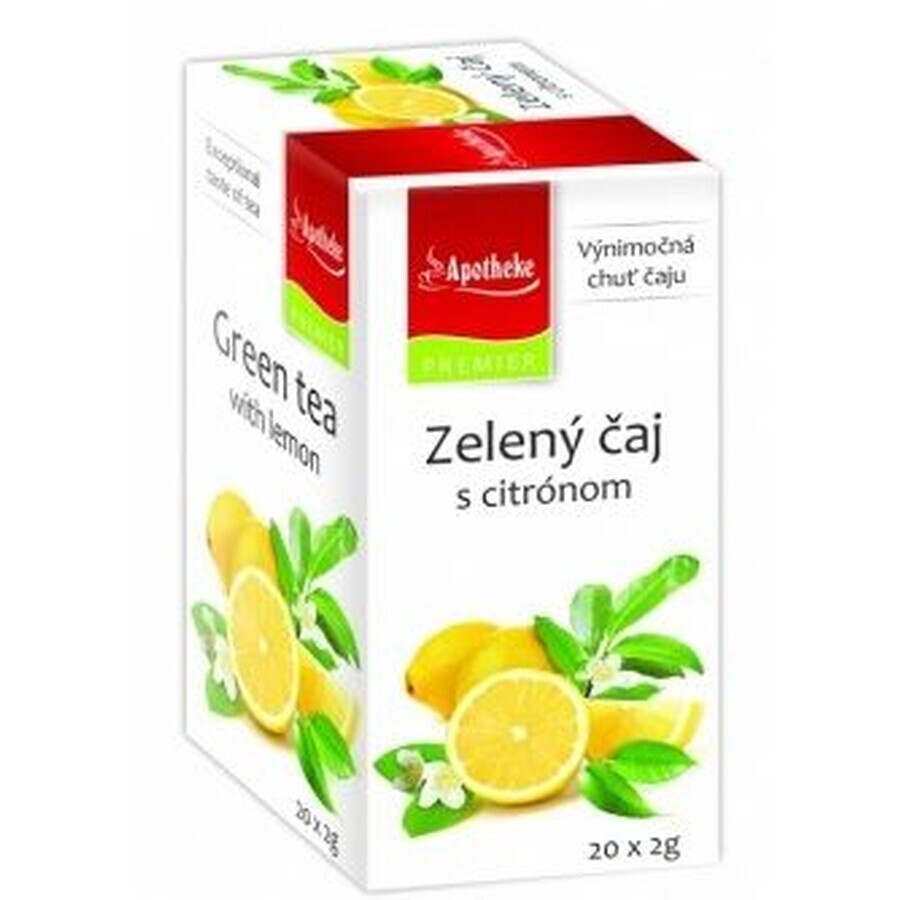 Apotheke Premier Selection thé vert au citron 20 x 2 g