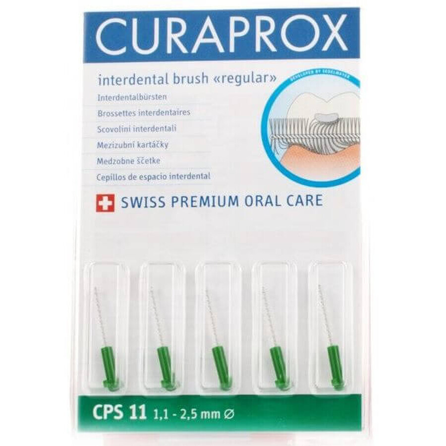 Curaprox CPS 11 Regular verde senza supporto. 5 pz.