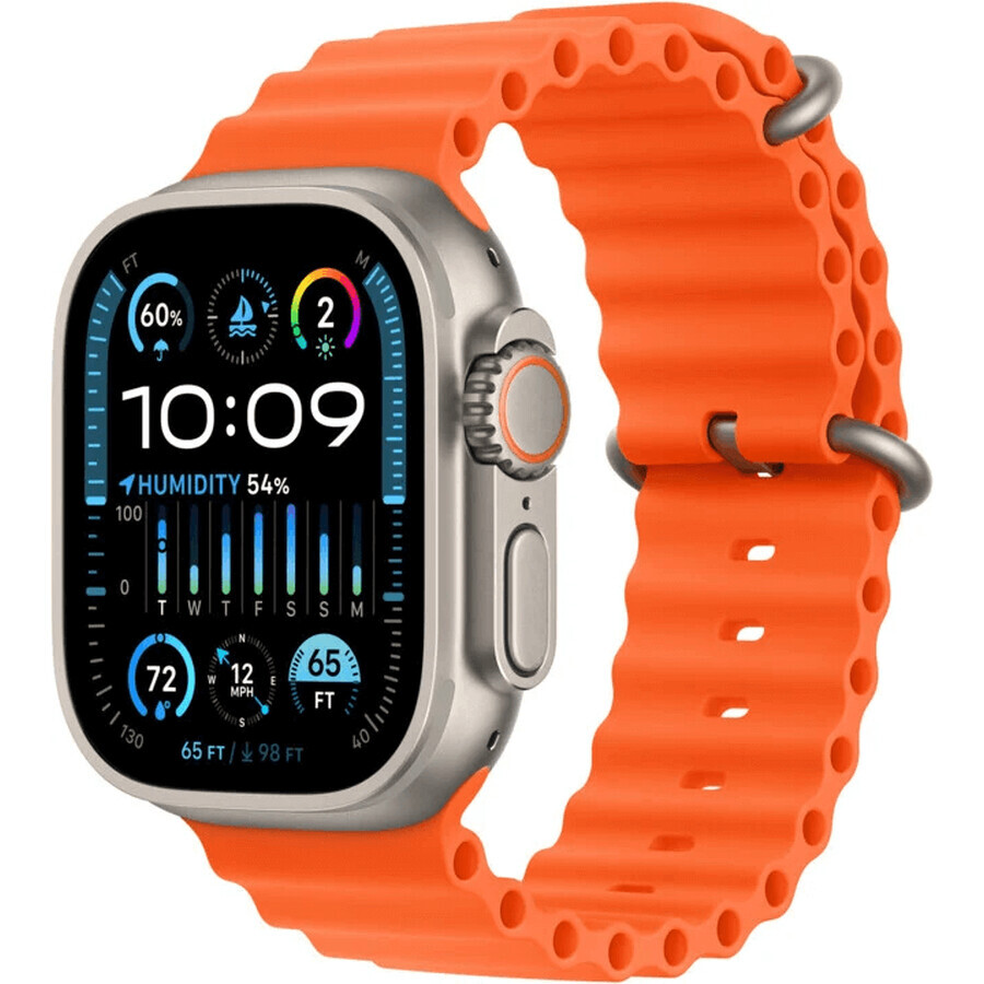 Apple Watch Ultra 2 GPS + Cellulaire, bracelet Ocean, orange