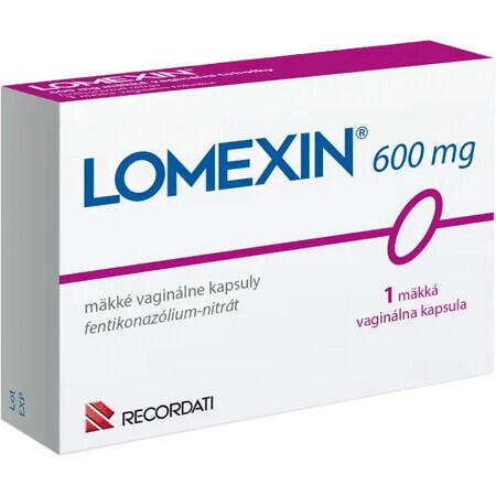 Lomexin 600 mg, cápsula blanda vaginal 1 ud.