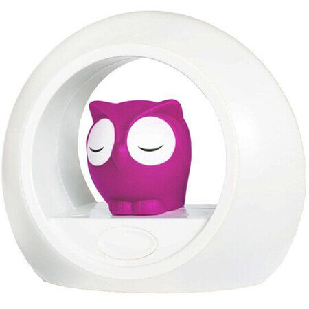 Yookidoo Owl LOU pink - night light with cry sensor