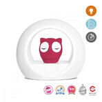 Yookidoo Owl LOU pink - night light with cry sensor