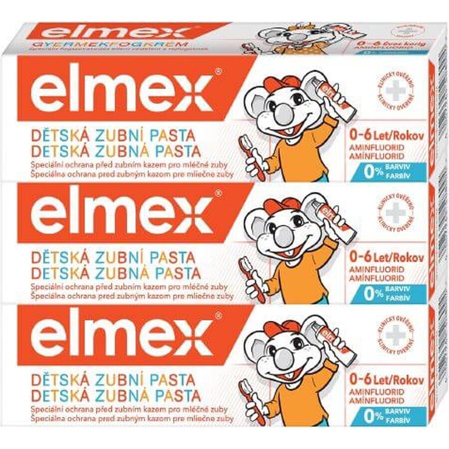 Elmex Kids Trio Tandpasta 3 x 50 ml