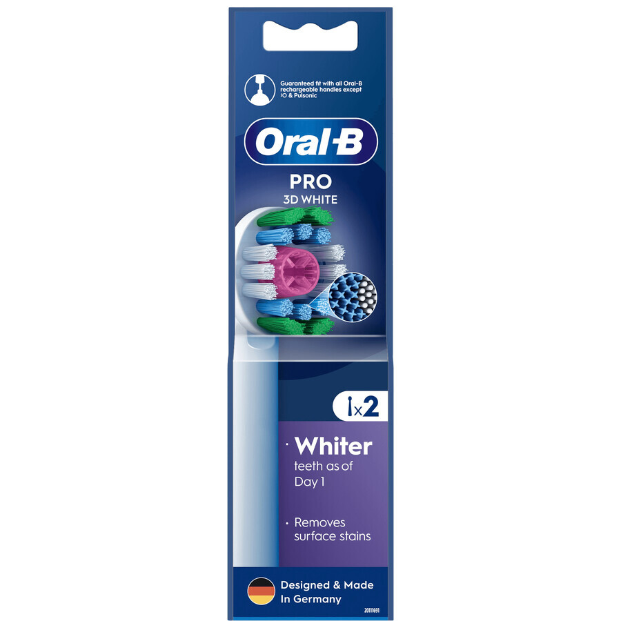 Oral-B Pro 3D White capete de schimb 2 buc