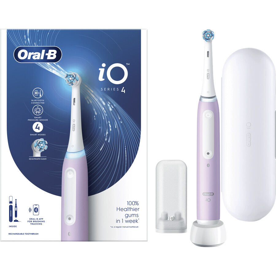 Oral-B EL.ZK iO Serie 4 Lavanda + supporto + borsa da viaggio