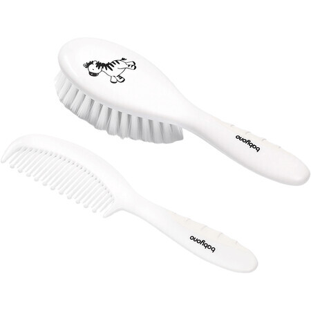 BabyOno Brosse et peigne blancs