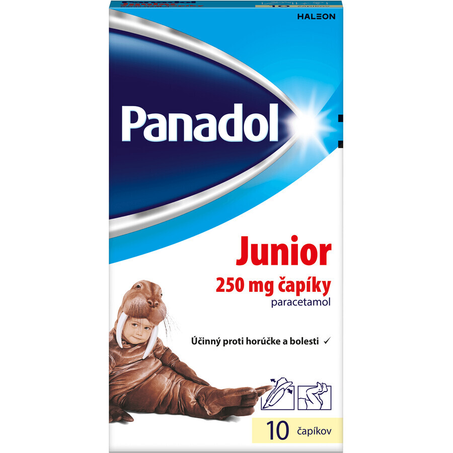 Panadol Junior supositorios 250 mg 10 unid.