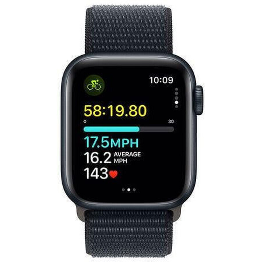 Apple Watch SE GPS 44 mm boîtier aluminium avec boucle sport, Midnight